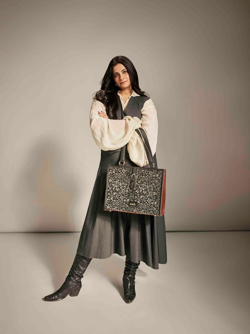 ZOUK Rhea Kapoor Office Bag | Fits up to 15 inch Laptop | Stylish Handbag for Office, Travel & Daily Use | Water-Resistant | Lightweight & Spacious | - Image 2