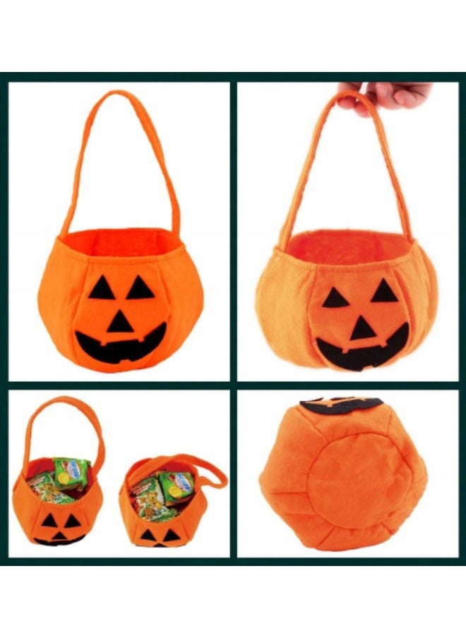 2 Pack Pumpkin Candy Bags for Kids