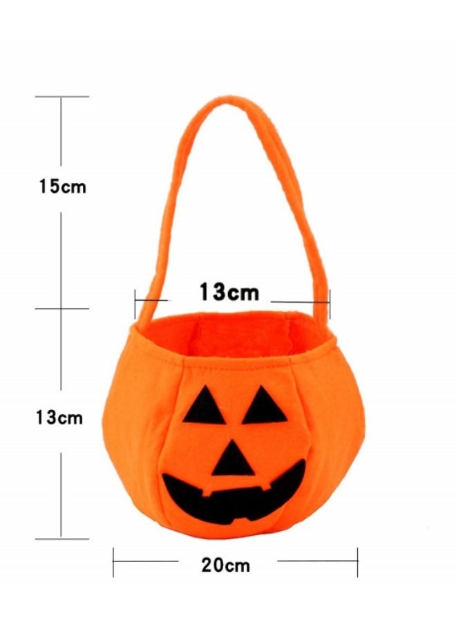 2 Pack Pumpkin Candy Bags for Kids