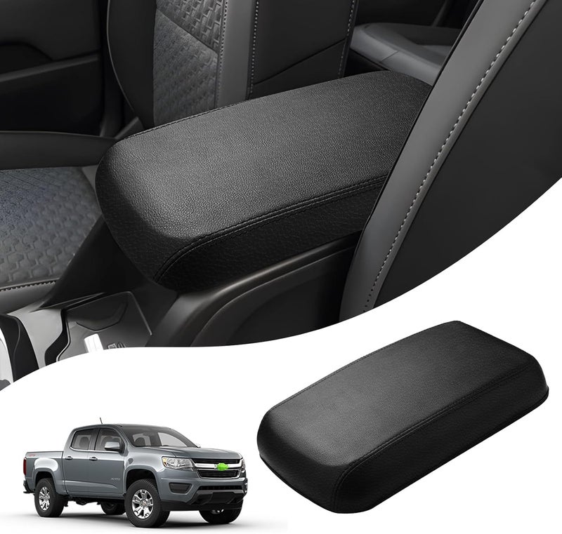 Autorder Center Console Cover for 2015-2022 Chevrolet Chevy Colorado/GMC Canyon Accessories Armrest Cover Anti-Scratch Middle Console Pad Leather Armrest Protector - Image 1