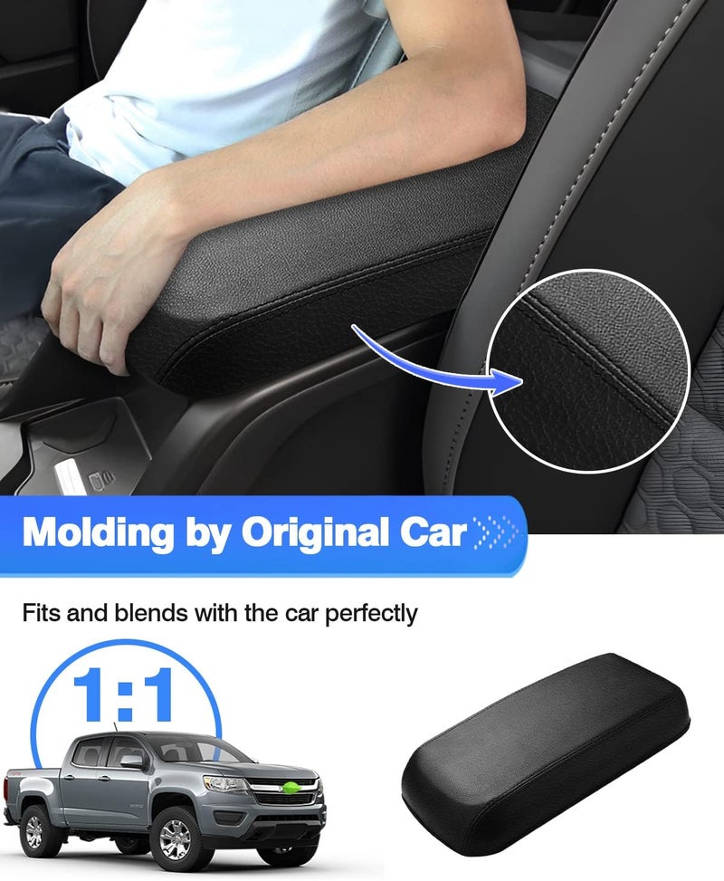 Autorder Center Console Cover for 2015-2022 Chevrolet Chevy Colorado/GMC Canyon Accessories Armrest Cover Anti-Scratch Middle Console Pad Leather Armrest Protector - Image 3
