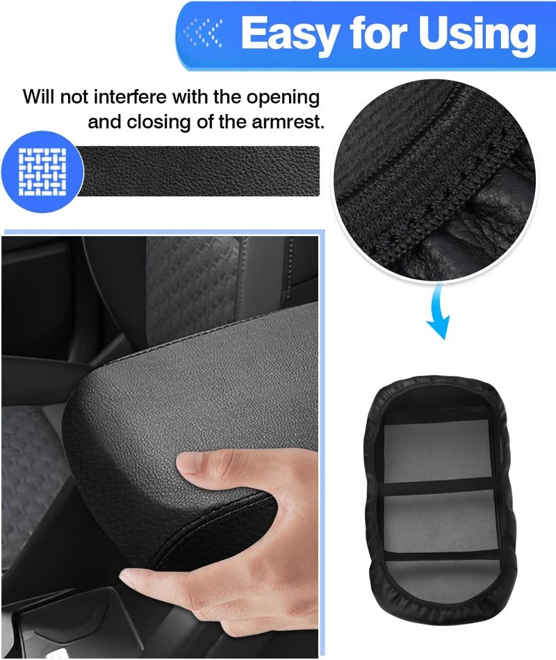 Autorder Center Console Cover for 2015-2022 Chevrolet Chevy Colorado/GMC Canyon Accessories Armrest Cover Anti-Scratch Middle Console Pad Leather Armrest Protector - Image 5
