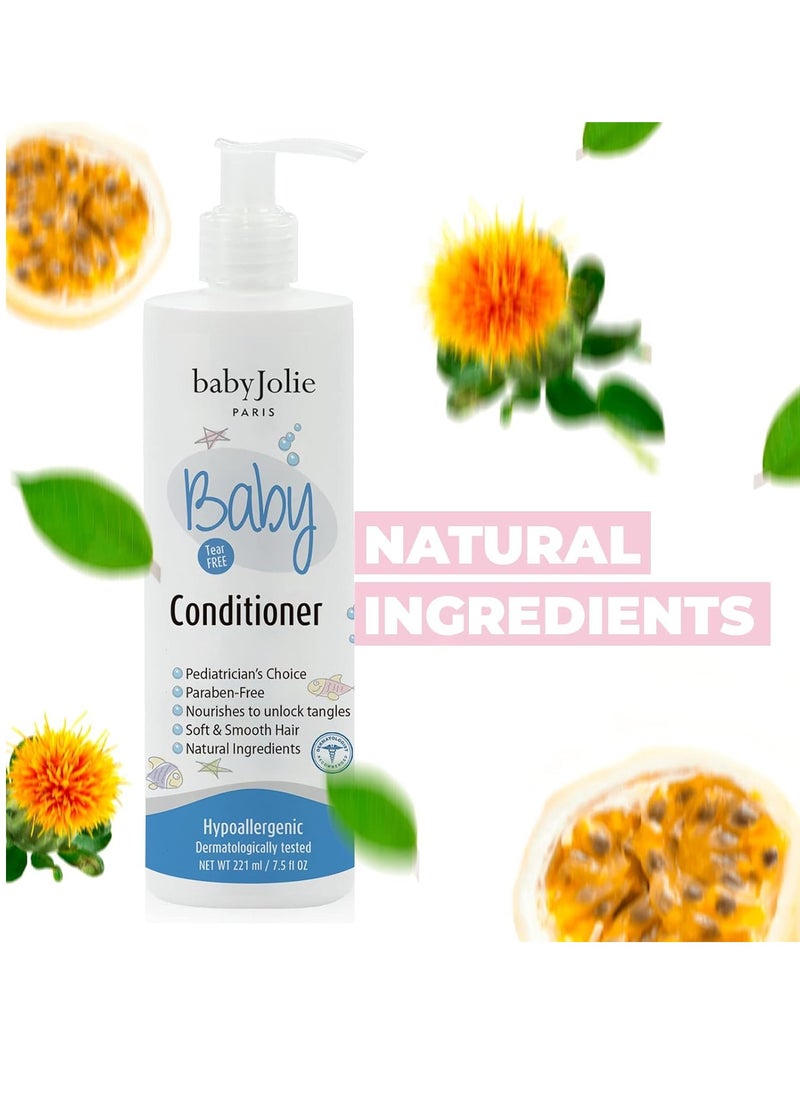 Baby Jolie Baby Jolie Baby Hair Conditioner - Shea Butter Kids Conditioner, 7.5oz (221ml)  - Image 4