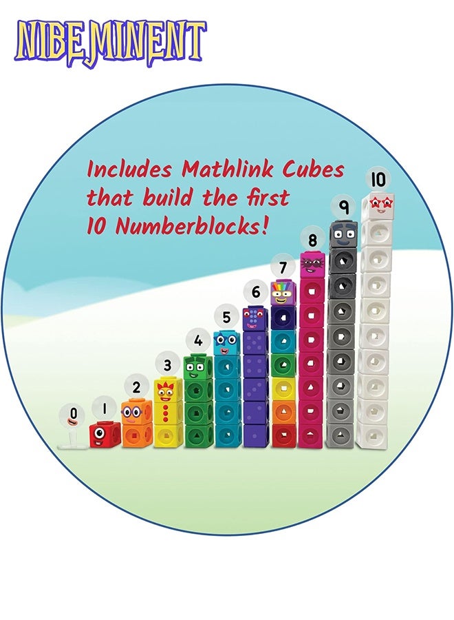 NIBEMINENT MathLink Cubes Numberblocks 1-10 Activity Set, 30 Preschool Learning Activities, Counting Blocks, Linking Cubes, Educational Toys for Kids, Number Games, Math Manipulatives Kindergarten  - Image 2