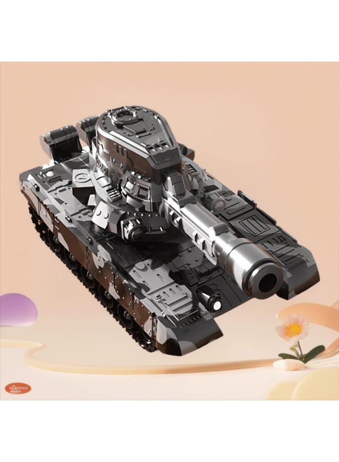 Waterbomb Tracked Remote Control Tank Toy Cannon Boy Tiger Children Armored Car Model Birthday Gift-color:9-channel-2.4G T90 Main Battle Tank  Silver Gray-Specifications: Three Rechargeable Batteries + Remote Control Batteries - Image 3