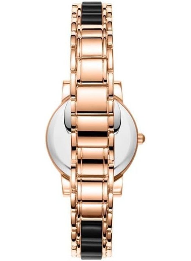 Kenneth Scott Women's PE21 Movement Watch, Analog Display and Resin+Alloy Strap - K23547-KCBB, Black - Image 3