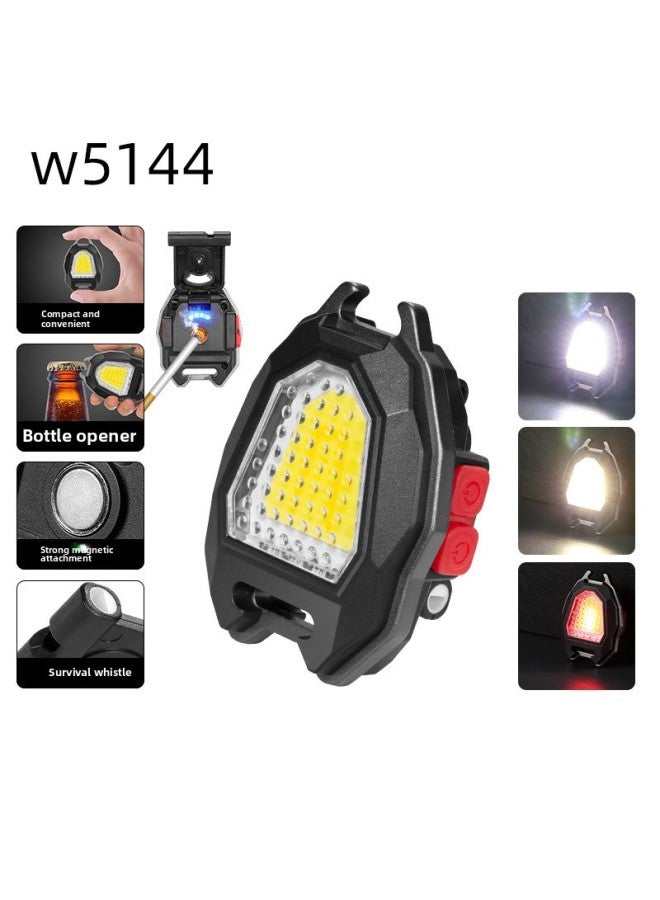 إسكدنيا كليب على قبعة نوع ج شحن قطعة خبز ضوء العمل سلسلة المفاتيح مغناطيس قوي Led التفتيش ضوء فتاحة زجاجات فانوس محمول-اللون: القسم W5144 - Image 1