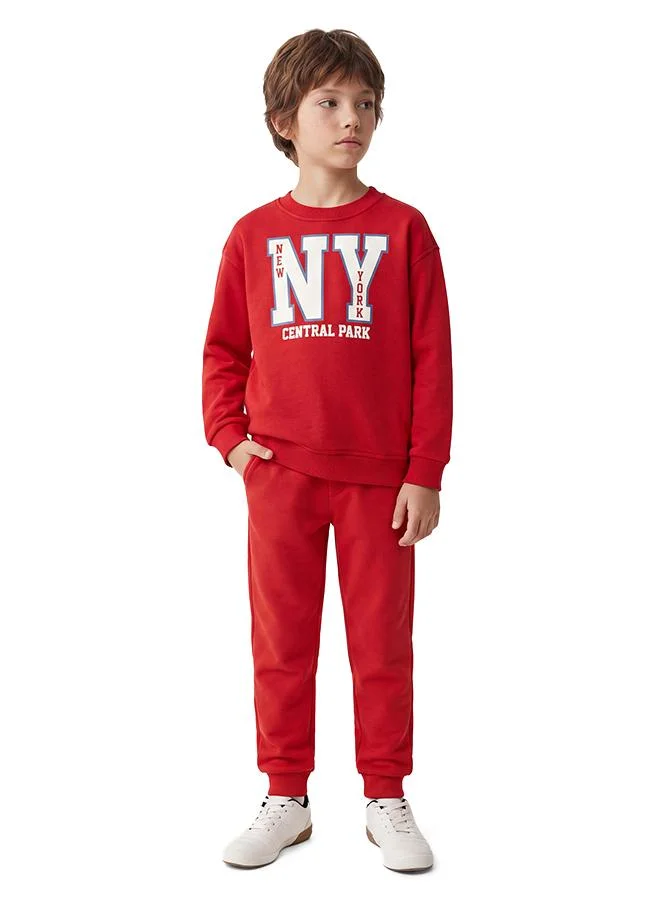 كوتون Printed Oversize Sweatshirt