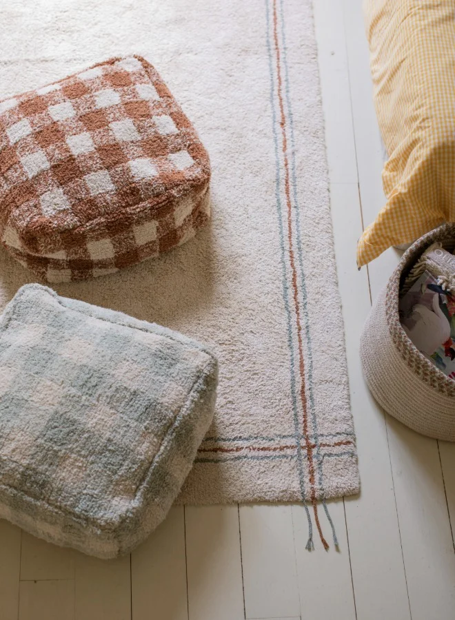 Lorena Canals Pouf Vichy Blue Sage
