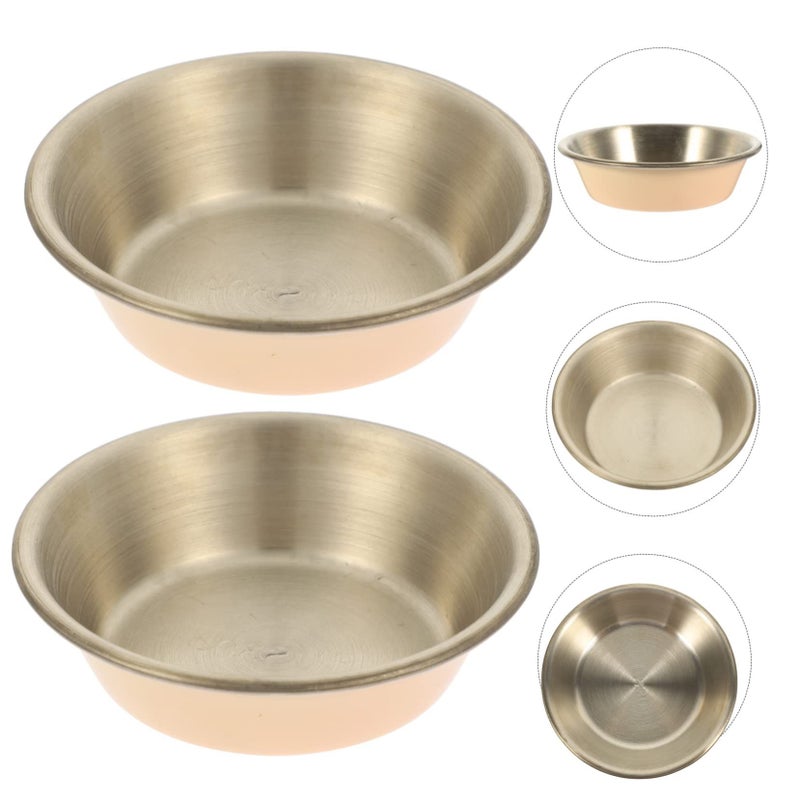 Stainless Steel Condiment Bowls Silver Serving Dishes For Pickles And Sauce - Image 3