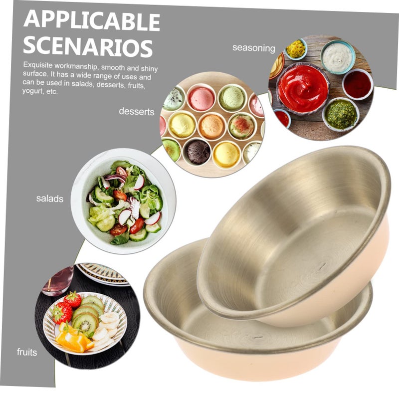 Stainless Steel Condiment Bowls Silver Serving Dishes For Pickles And Sauce - Image 5