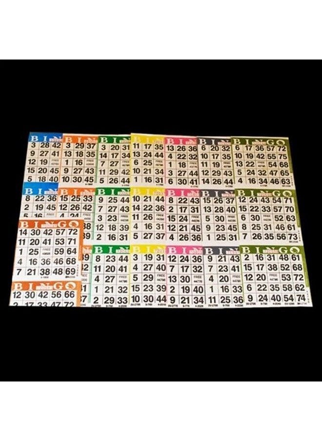 SmallToys Bingo Paper Game Cards 3 Cards 8 Sheets 100 Books 4 Inch By 12 Inch Size Disposable Sheet Made In Usa  - Image 2