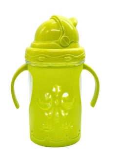 FALMER 300ml BPA-Free Children Water Bottle with Straw & Dual Handle Toddler Kid Baby Milk Drinking Feeder Travel Outdoor Leakproof Shatter Resistant  - Image 3