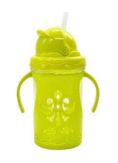 FALMER 300ml BPA-Free Children Water Bottle with Straw & Dual Handle Toddler Kid Baby Milk Drinking Feeder Travel Outdoor Leakproof Shatter Resistant  - Image 2