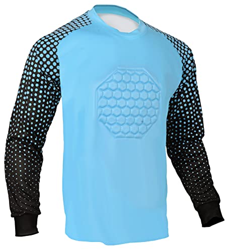 Total Soccer Factory Soccer Goalie Shirt (Columbia Blue, Adult Medium) - Image 2