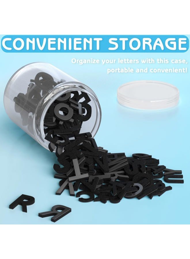 Lzttyee Decorative Magnetic EVA Alphabet Letters/Arabic Numerals for Refrigerator/White Board (117pcs Letters Black) - Image 5