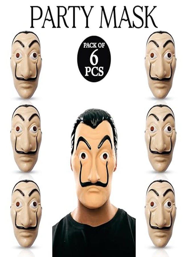 Money Heist Face Mask – Salvador Dalí Cosplay & Party Mask for Kids & Adults - Image 2