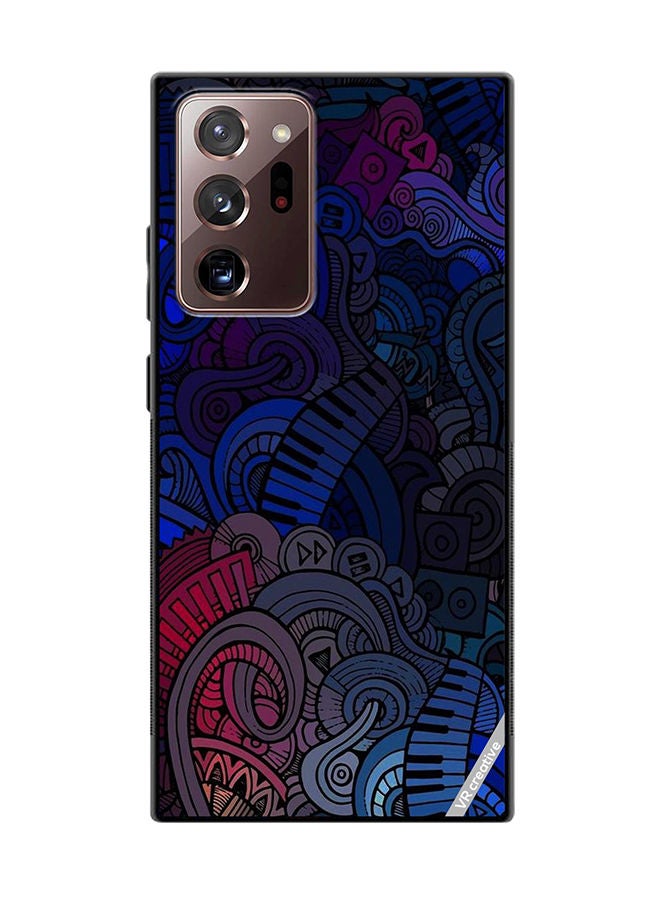 VR CREATIVE Protective Case Cover For Samsung Galaxy Note20 Ultra 5G Music Design Multicolour - Image 1