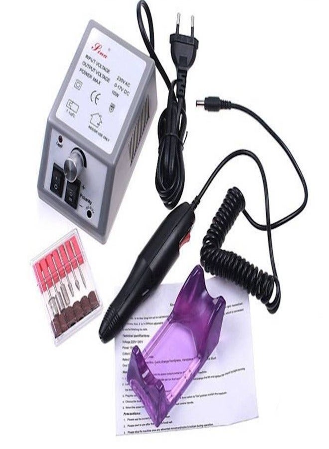 Professional Electric Nail Art Salon Drill Glazing Machine Manicure Pedicure Kit - Image 1