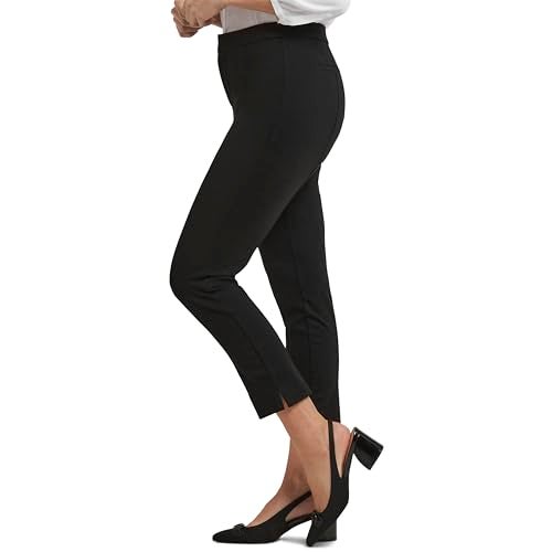 NYDJ Womens Betty Ankle Pants In Ponte Knit Jeans, Black, 4 US - Image 2