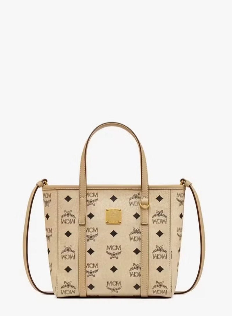 MCM TONI Mini handbag Diagonal tote bag（OFF-WHITE） - Image 1
