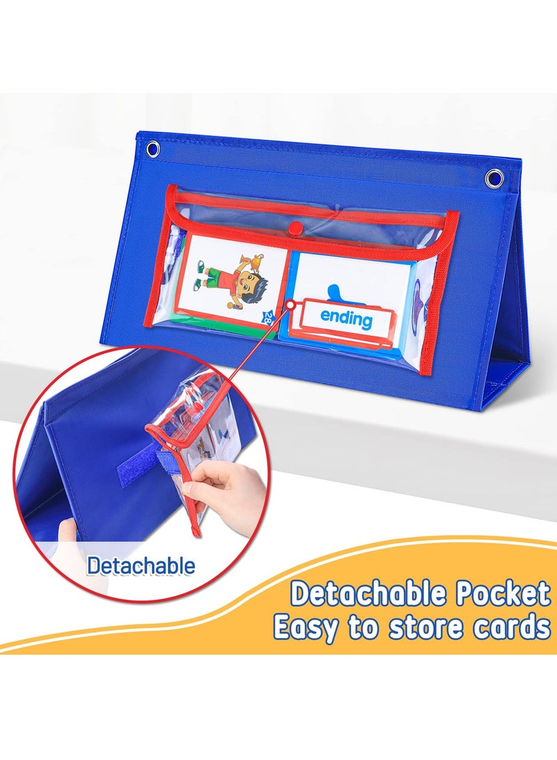 Zikra Educational Toys for Kids CVC Word Builder Desktop Pocket Chart CVC Word Spelling Games Literacy Learning Cards Montessori Educational Toy for Kids Preschool Kindergarten Learning Education - Image 2