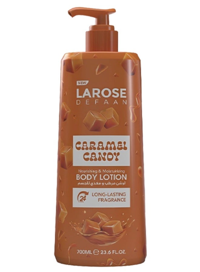 La Rose 2 Pieces Caramel Candy Nourishing & Moisturizing Body Lotion Long Lasting Fragrance 700ml - Image 2