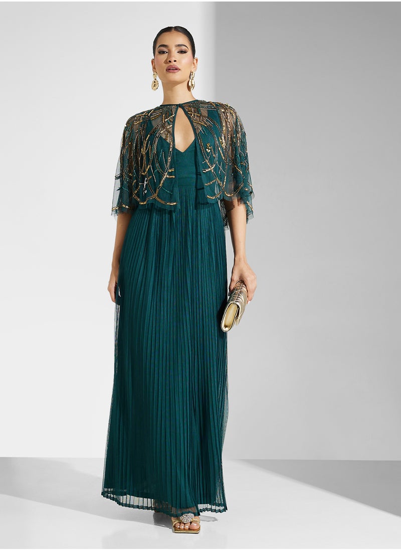 Amelia Rose Embellished Sequin Maxi Dress  - Image 1