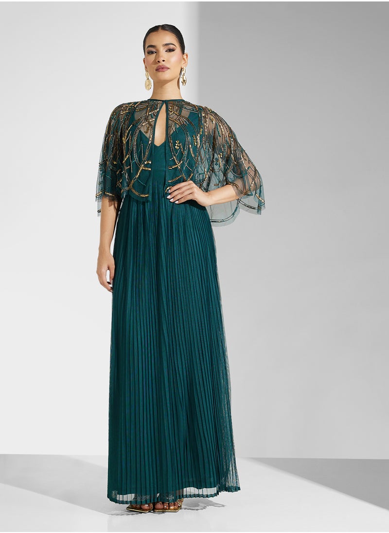 Amelia Rose Embellished Sequin Maxi Dress  - Image 4