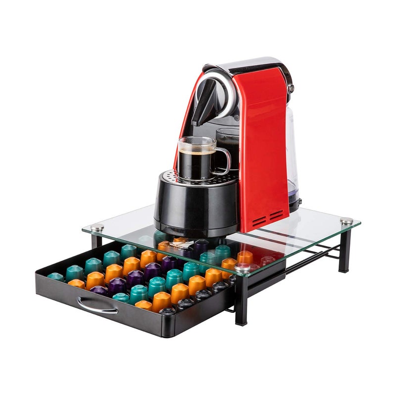 Flagship Pod Holder Drawer for Nespresso Capsule Holder Original Pod Holder Drawer Glass (42 Originalline Pods) - Image 2