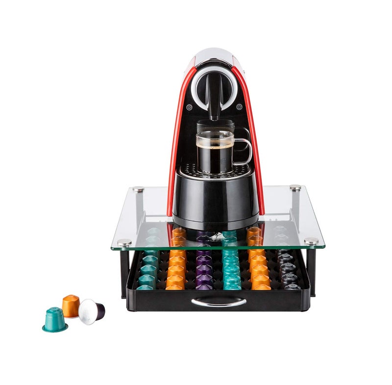 Flagship Pod Holder Drawer for Nespresso Capsule Holder Original Pod Holder Drawer Glass (42 Originalline Pods) - Image 3