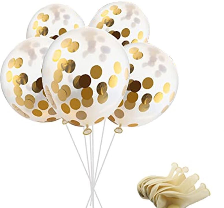 FOOGAA "FOOGAA Premium Series Happy Birthday Light Blue Golden White Decoration Theme - Set of 63" - Image 4
