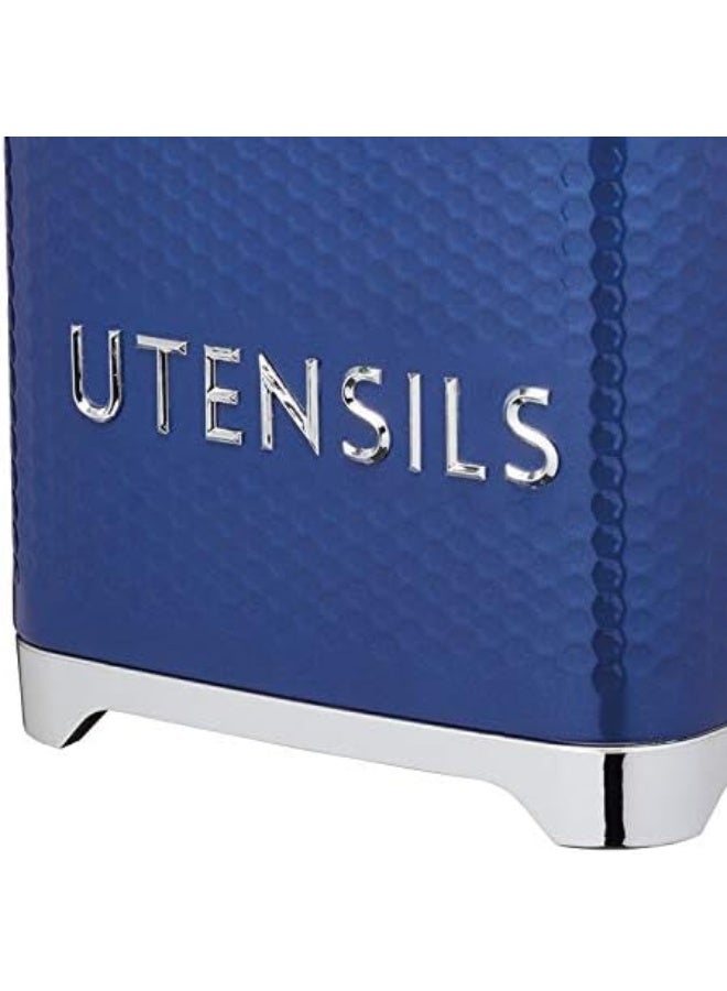 KitchenCraft Lovello Midnight Navy Utensil Store, 20X10X21Cm, Gift Tagged - Image 4