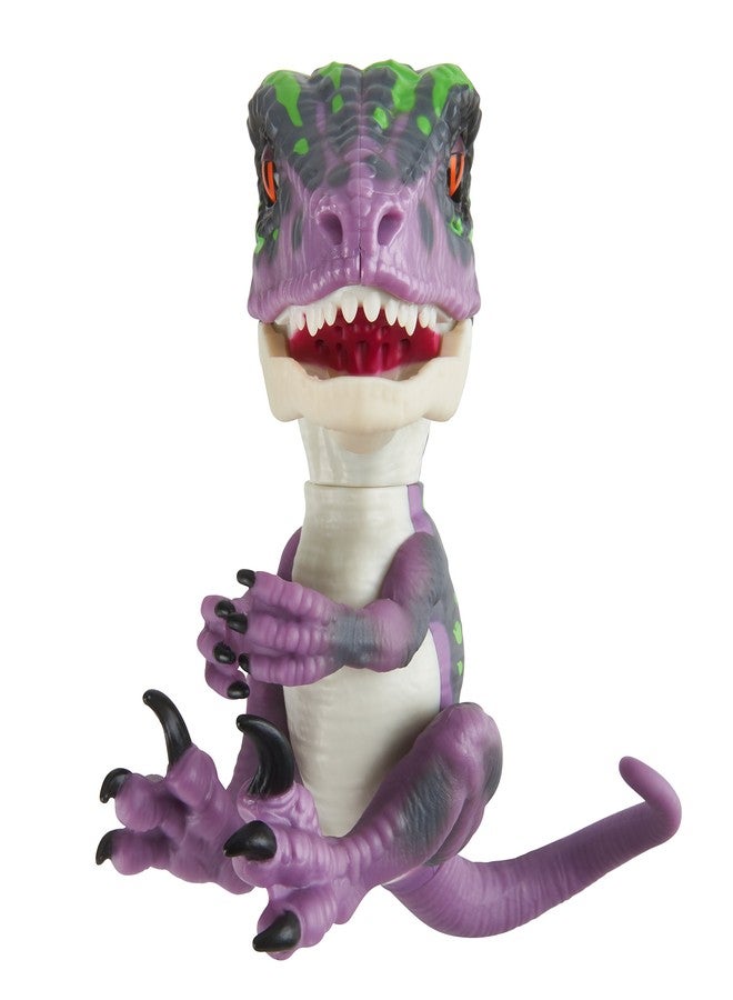 WowWee Untamed Raptor by Fingerlings - Razor (Purple) - Interactive Collectible Dinosaur - By WowWee - Image 3