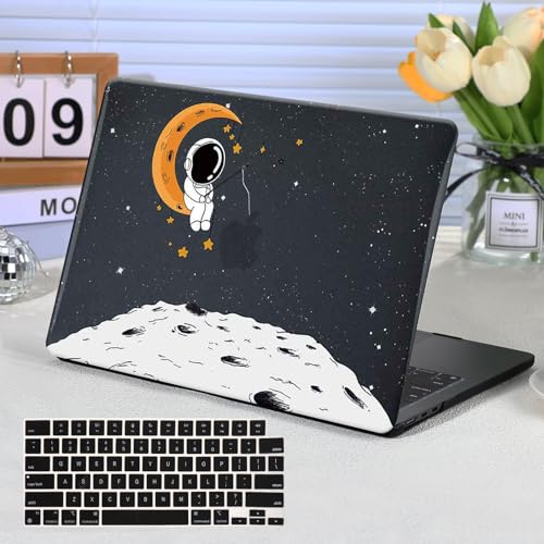 FUNUT Compatible with MacBook Pro 13 inch Case 2024 2023-2016 Release M2 M1 A2338 A2289 A2251 A2159 A1989 A1708 A1706 with Touch Bar, Funut Plastic Hard Case & 2 Keyboard Cover for Mac Pro 13", Astronaut - Image 1