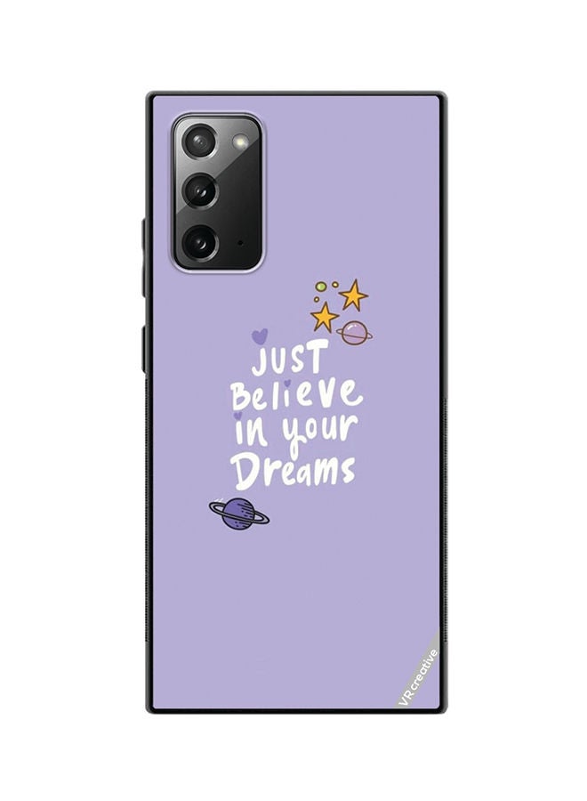 VR CREATIVE Protective Case Cover For Samsung Galaxy Note20 5G Just Believe In Your Dreams Design Multicolour - Image 1