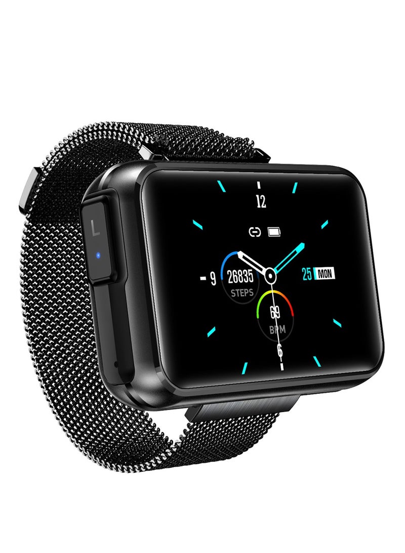 Men's Fully Intelligent Bluetooth Calling Watch, Answering Phone Watch, Heart Rate Monitor, Fitness Waterproof Intelligent Reminder Selfie, Sleep Monitoring, Replaceable Watch Strap - Image 1