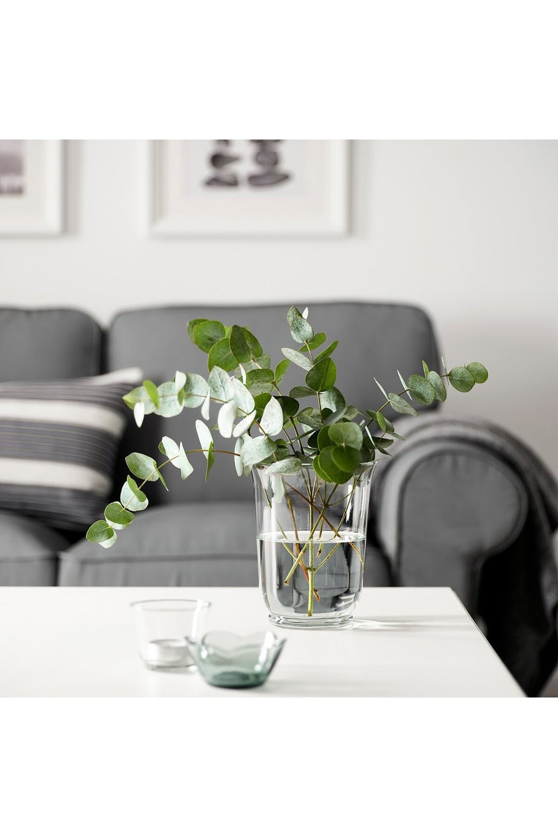 Pomp فازة/فانوس بومب، زجاج شفاف، 18 سم - Image 5