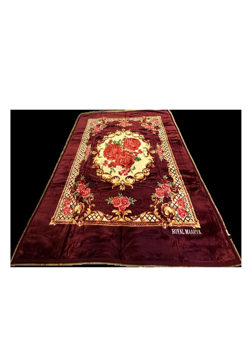 MAARYA GOLD 2 PLY SUPER SOFT EMBOSSED BLANKET - Image 2