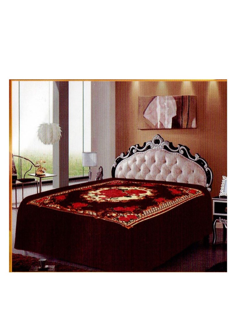 MAARYA GOLD 2 PLY SUPER SOFT EMBOSSED BLANKET - Image 4