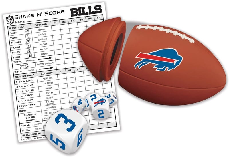 Master Pieces Game Day - NFL Buffalo Bills - Shake N' Score Dice Game - Image 2