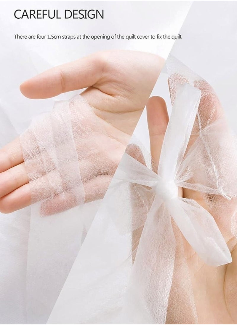 3 Piece Disposable Bed Sheet Set Single Travel Sheet Set Suitable for Business Travel and Spa Hotel  - Image 2