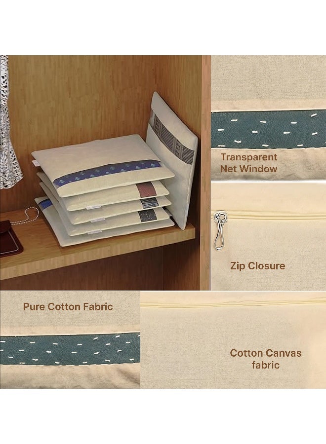 Lazer Cotton Storage Bags Set of 6 for Clothes - Image 5