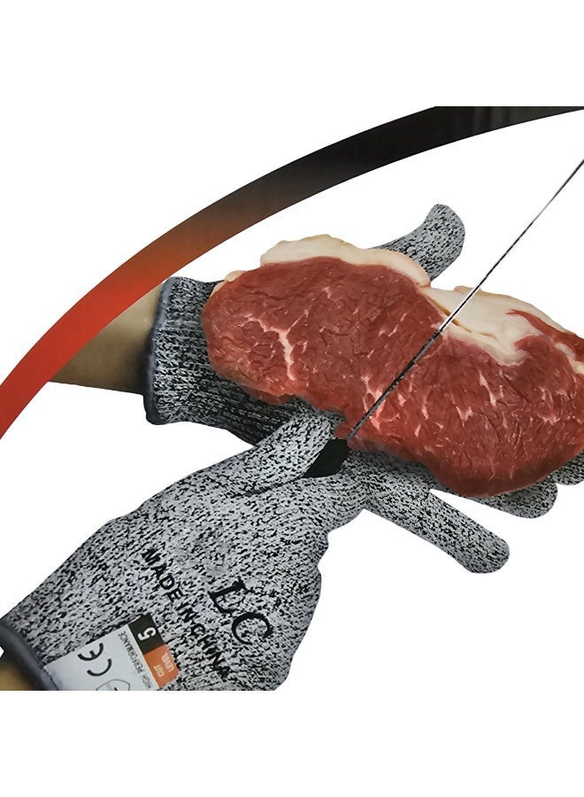 ال سي قفازات مطبخ مقاومة للقطع – قفازات أمان للتقطيع وتحضير الطعام - Image 1