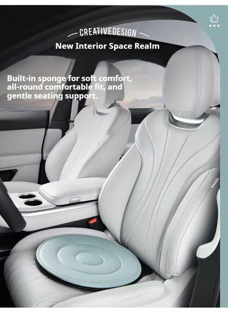 وسادة مقعد سيارة دوارة 360 درجة متعددة الاستخدامات مناسبة لكبار السن والحوامل لجميع الفصول - Image 2