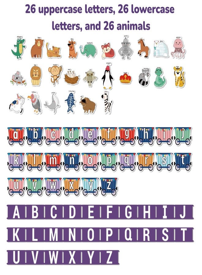 CHEFAN Felt Alphabet Train Toy 27 PCS Alphabet ABC Set Includes 1 Engine and 1 Storage Bag for Toddlers Kids Boys and Girls - Image 5