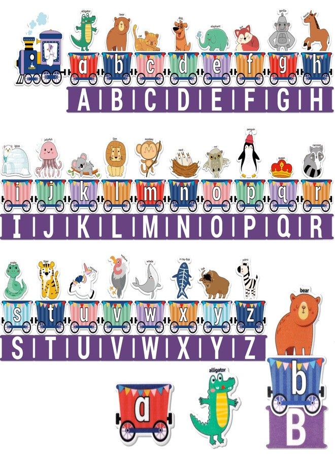 CHEFAN Felt Alphabet Train Toy 27 PCS Alphabet ABC Set Includes 1 Engine and 1 Storage Bag for Toddlers Kids Boys and Girls - Image 1