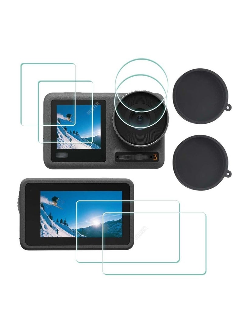 Captaintech , Screen Protector for DJI OSMO Action 3, Lens Cap Cover, 0.3mm 9H Hardness Tempered Glass Protector, Anti-Scrach Anti-Fingerprint Anti-Bubble Camera Protect Film - Image 1