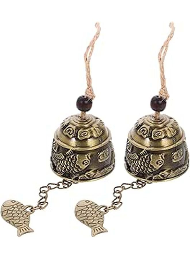 Vintage Metal Wind Chime 2 Pack Front Door Garden Bell Ornament - Image 1