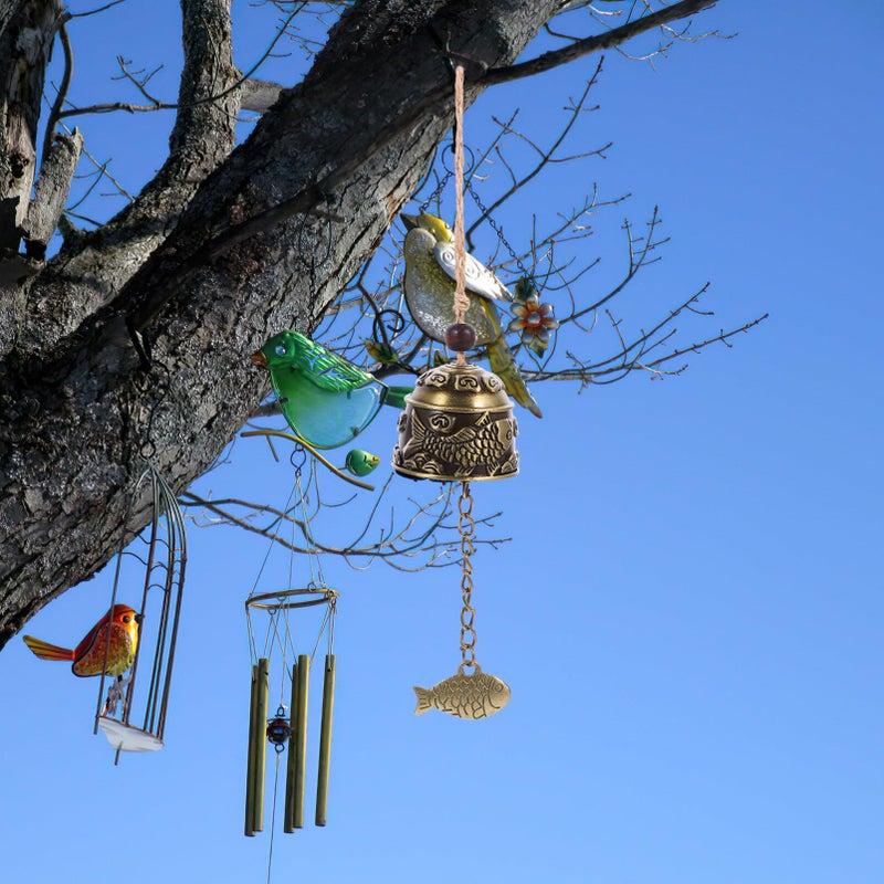 Vintage Metal Wind Chime 2 Pack Front Door Garden Bell Ornament - Image 3